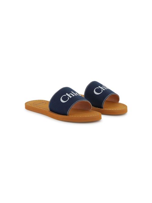 Ciabatta bambina con logo Chloe' Kids | C20507859